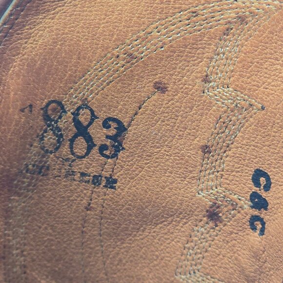 Lucchese 1883 Exotic Caiman Crocodile Inlay Cowboy Boots Mens 10D Brown Western - Picture 6 of 15